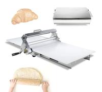 Rullo manuale per impastare la pasta, in acciaio inox, spessore regolabile, per pizza fatta in casa, pasticceria e pasta sfoglia