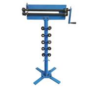 Rullo manuale per perline in metallo con 12 fustelle e supporto, piegatrice per lamiera con profondità di 19 cm per la fabbricazione dell'acciaio, spessore massimo di 1,2 mm