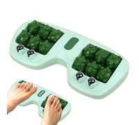Rullo Massaggia Piedi - Terapia Doppia Agopressione | Allevia Dolori da Fascite Plantare, Stress e Migliora Circolazione | Massaggiatore Manuale Doppio Piedi, 28x14x3cm / 340g