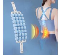Rullo massaggiante a 4 file per gambe e schiena, per corpo, pancia, collo
