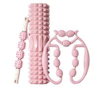 Rullo massaggiante anticellulite per gambe, 3 bastoncini massaggianti/rullo in schiuma che aiutano a ridurre il dolore muscolare crampi e la tenuta, massaggiatore anticellulite con manici rimovibili