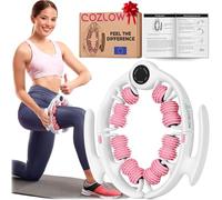 Rullo massaggiante anticellulite - Rosa - Massaggiatore anticellulite con manici a rullo staccabili per cosce, gambe e glutei - Strumento per massaggio fasciale e drenaggio linfatico - di Cozlow