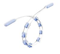 Rullo massaggiante anticellulite | Rullo muscolare in polipropilene, 110 cm, design manuale con corda, massaggiatore a 8 ruote per vita, gambe, collo, addome, schiena e spalle