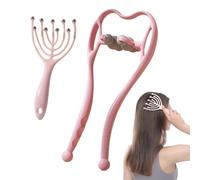 Rullo Massaggiante Cervicale,Rilassante Portatile Spalle | Massaggiatore Collo Con 6 Rotanti | per Schiena Muscoli Gomito Corpo Gambe Casa Viaggio Lunghe Ore Uomini Donne