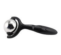 Rullo massaggiante in acciaio inox con manico ergonomico - rullo per terapia di compressione calda e fredda, per alleviare il dolore muscolare, collo, spalle, schiena, gamba, polpaccio, corpo
