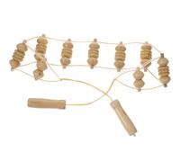 Rullo Massaggiante in Legno Beige da 1,1 Metri per Collo e Braccio | Strumento Fitness Manuale, Aiuta a Eliminare L'acido Lattico, Riscalda i Muscoli, Migliora la Forza Colore Casuale