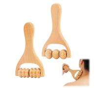 Rullo massaggiante in legno, piccolo rullo per cicatrici, massaggiatore per gambe, mani e viso, regalo per uomini e donne