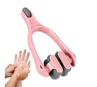 Rullo massaggiante per le dita, 2 file, portatile, antiscivolo, regolabile | Rullo per muscoli delle mani, dispositivo compatto per rilassare le dita, rullo ergonomico per esercizi a casa e in viaggio