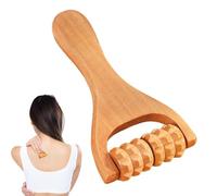 Rullo massaggiante per mani in legno, Rullo massaggiatore in legno | Massaggiatore muscolare manuale in legno | Principi meccanici Strumento per massaggio con struttura rulli per schiena, gambe, vis