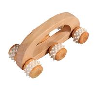 Rullo massaggiante per mani in legno, Rullo massaggiatore in legno - Massaggiatore muscolare manuale portatile | Principi meccanici Strumento per massaggio con struttura rulli per schiena, gambe,