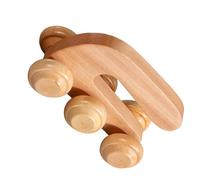 Rullo massaggiante per mani in legno, Rullo massaggiatore in legno|Massaggiatore muscolare manuale portatile,Strumento di massaggio salva-lavoro per gambe, viso, collo e schiena