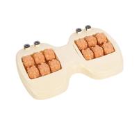 Rullo massaggiante per piedi, doppio strumento di massaggio, rullo per piedi con perline magnetiche, per rilassarsi, viaggi, lavoro