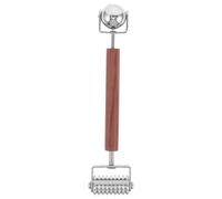 Rullo Massaggiante per Viso Dual-ended in Acciaio Inossidabile Argento | Design 3d Curve Ergonomiche, Palline in Acciaio, per Viaggio e Uso Quotidiano