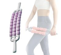 Rullo massaggiante pieghevole manuale con manici antiscivolo, bastoncino