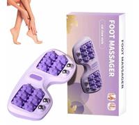 Rullo Massaggiante Portatile A Doppia Testa Piedi,Terapia Di Digitopressione Plantare Per Alleviare Il Dolore,Migliorare La Circolazione,Alleviare Stress Per Uso Domestico E Ufficio(A)