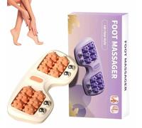Rullo Massaggiante Portatile A Doppia Testa Piedi,Terapia Di Digitopressione Plantare Per Alleviare Il Dolore,Migliorare La Circolazione,Alleviare Stress Per Uso Domestico E Ufficio(C)