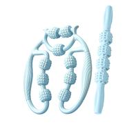 Rullo massaggiante portatile da 2 pezzi per massaggio manuale delle gambe,