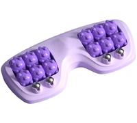 Rullo Massaggiante Portatile Doppio For Piedi Rullo Massaggiante Doppio For Piedi Tre Tecniche Di Massaggio For Alleviare Il Dolore Da Fascite Plantare Massaggiatore Plantare(Purple)