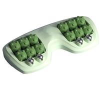 Rullo Massaggiante Portatile Doppio For Piedi Rullo Massaggiante Doppio For Piedi Tre Tecniche Di Massaggio For Alleviare Il Dolore Da Fascite Plantare Massaggiatore Plantare(Green)