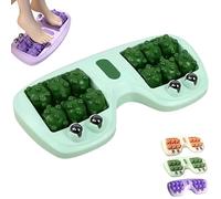 Rullo massaggiante portatile per piedi, massaggiatore per fascite plantare, circolazione migliorata, massaggiatore per piedi per alleviare lo stress nei punti di pressione dei muscoli (Verde)