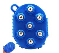 Rullo massaggiante, Rullo massaggiante con sfera ruotabile a 360° con 7 sfere metalliche rotanti, Rilascio muscolare della fascia Gua Sha, per viso, collo, schiena, addome, gambe e corpo intero, Blu