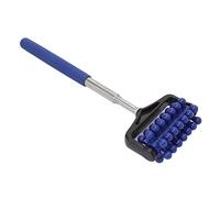 Rullo massaggiante telescopico per schiena, muscolare, regolabile, per schiena, testa, braccia, per rilassare i muscoli (blu scuro)