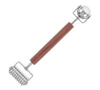 Rullo Massaggiante Viso in Acciaio Inox, Design 3d, Doppia Punta | Raffreddamento Delicato, Curve Ergonomiche, per Routine Skincare, Viaggio, Area Occhi e Mandibola