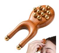Rullo Massaggiante Viso in Legno Massaggiatore Rana Perline Legno Lifting | Massaggio Viso Fasciale Occhi Gonfi per Adulti Donne Uomini Casa Viaggio Ufficio Spa Fitness Sera