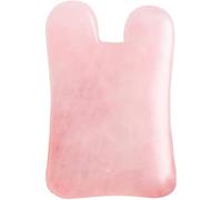 Rullo massaggiatore, bastoncino da massaggio, strumento for massaggio, rullo di giada al quarzo rosa Vera giada Gua Sha Board Massaggiatore a fungo Strumento for il sollevamento del viso Strumento for