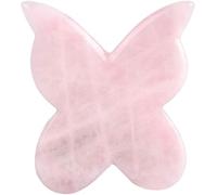 Rullo massaggiatore, bastoncino da massaggio, strumento for massaggio, rullo di giada al quarzo rosa Vera giada Gua Sha Board Massaggiatore a fungo Strumento for il sollevamento del viso Strumento for