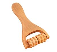 Rullo massaggiatore in legno, massaggiatore manuale rulli - Massaggiatore muscolare manuale portatile,Principi meccanici Strumento per massaggio con struttura rulli per schiena, gambe,