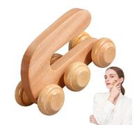 Rullo massaggiatore in legno, massaggiatore manuale rulli,Rullo massaggiante portatile per sollievo muscolare | Principi meccanici Strumento per massaggio con struttura rulli per schiena,