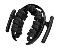 Rullo massaggiatore manuale per gambe, 28 rulli, anticellulite, drenaggio linfatico, strumento di rilassamento muscolare profondo per gambe, cosce, braccia, schiena, polpacci (nero)