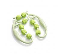 Rullo massaggiatore per gambe a nove ruote per cellulite, rullo massaggiante anticellulite, massaggiatore portatile per drenaggio linfatico e rilassamento muscolare, per fitness e recupero (verde)