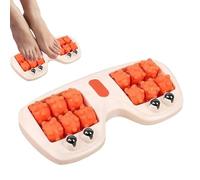 Rullo massaggiatore per piedi per sollievo dalla fascite plantare, rullo portatile per massaggio muscolare a doppio piede, massaggio muscolare profondo, rullo per agopressione per il recupero