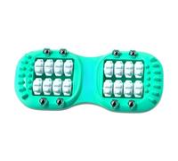 Rullo massaggiatore plantare per fascite plantare, doppio rullo per alleviare il dolore e la circolazione, strumento di riflessologia per digitopressione per tallone e arco, regalo di rilassamento per