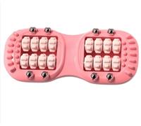 Rullo massaggiatore plantare per fascite plantare, doppio rullo per alleviare il dolore e la circolazione, strumento di riflessologia per digitopressione per tallone e arco, regalo di rilassamento per