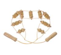 Rullo Massaggio in Legno Beige, Lunghezza Circa 1, 1 M | Strumento Manuale per Fitness, Adatto a Gamba e Braccio, Aiuta a Prevenire Infortuni Muscolari Colore Casuale