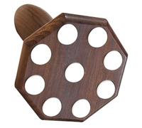 Rullo Massaggio Muscolare in Legno Manico per Braccia e Cosce | Superficie Liscia e Comoda, Stimolazione Acupressione, Formato 13x8x8cm, per Viaggio e Ufficio