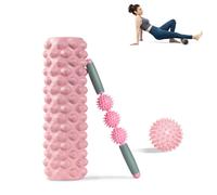 Rullo Massaggio Muscolare Kit 3 in 1 Foam Roller Palla Trigger Point