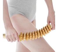 Rullo Massaggio Muscolare Legno, con Manico, Rullo Massaggiatore Curvo Per Tutto Il Corpo, Favorisce La Circolazione,Massaggiatore Gambe, Schiena, Sollievo Dal Dolore E Rilassamento Della E Del Corpo