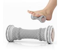 Rullo Massaggio Piedi, Agopuntura Bionica, Rullo Massaggiante In Gomma Portatile per Alleviare l'arco del Piede per Foot Arch Pain, Fascite Plantare (Grigio)