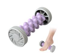 Rullo Massaggio Piedi per Fascite Plantare, Rullo Massaggio Muscolare, Massaggiatore Manuale a Rullo, Massaggio Piedi Digitopressione Rullo Riflessologia Plantare Massaggi dei Punti Trigger (Viola)