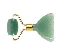 Rullo Massaggio Viso in Cristallo Verde per Donna, Portatile