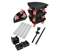 Rullo mobile per mobili, portatile, antiscivolo, regolabile, piccolo carrello piatto, strumento per spostare piante, per interni ed esterni, vaso da fiori, patio, armadio, frigorifero