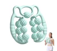 Rullo muscolare a rulli gambe rullo di massaggio - anello ergonomico dispositivo di massaggio gamrbe con maniglia non slittata, massaggiatore per il corpo per le gambes vitelli a collo delle braccia p
