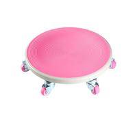 Rullo per Addominali Basso Profilo, Rosa, color to 1 | Multidirezionale, Ruota per Addominali con sei rotelle, Compatto, Attrezzo, Palestra in Casa
