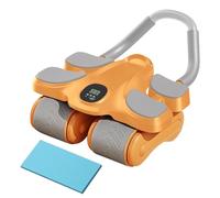 Rullo per addominali, supporto per gomito, 36 x 22 x 14 cm, rimbalzo automatico con timer, rullo per addominali con supporto per gomito, per esercizi di rafforzamento muscolare CE