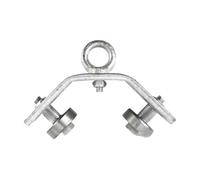 Rullo per cavi ad angolo, in ferro ad angolo con gancio - Materiale di trazione molto resistente con di trazione stabile per cantieri e manutenzione della macchina