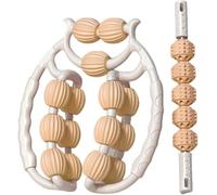 Rullo per cellulite a 20 ruote, per massaggiare la cellulite e l'edema, fermaglio rotondo della gamba, gomito, polpaccio, coscia, più pezzi, professionisti del fitness (15 rotondi arancione)